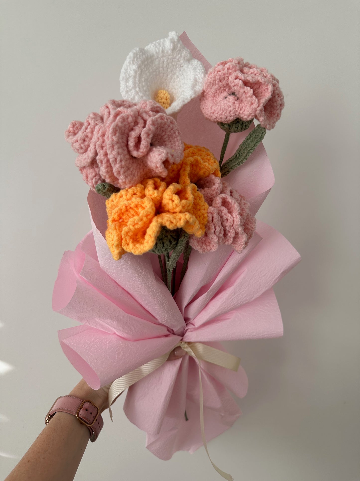 Carnation and Calla Lily Mix Bouquet